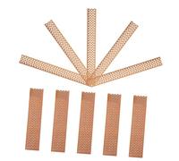 MAGICLULU 10pièces Mèches De Bougie Rectangulaires pour Artisanat Noyaux De Bougie sans Fumée pour Bricolage Longues Mèches avec Grille Creuse Copeaux De