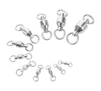 MAGICLULU 11 Pièces Émerillon de Pêche à Rotation Rapide | Résistance à L’abrasion, Rotation Fluide, Couleur Blanc, pour Pêche Offshore et Mer Salée