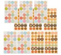 MAGICLULU 1120 Autocollants de Renfort pour Perforations de Feuilles Mobiles en Papier, Gommettes Rondes Décoratives Multicolores, Étiquettes Adhésives Résistantes pour Classeur et