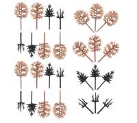 MAGICLULU 116 pièces Miniature Model Trees for DIY Micro Landscape Sturdy Plastic Artificial Plants for Train Railway Layouts Table Dioramas and Architectural Scenery