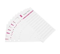 MAGICLULU 12 Feuilles Recharge Budget A6 6 Trous Rouges pour Planificateur Personnel, Suivi des Dépenses, Feuilles de Planification Budgétaire pour Organisation Financière Quotidienne