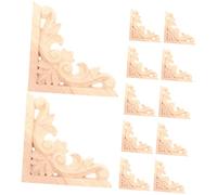 MAGICLULU 12 Pièces Applique Sculpté Décoration DIY pour Corniche Murale Portes Résistante Facile à Peindre