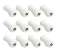 MAGICLULU 12 pièces de Glands en Bois pour Cordons, Boutons de Cordon de Store, Embouts en Bois Blanc, 1,18 x 0,78 Pouce, pour décoration intérieure