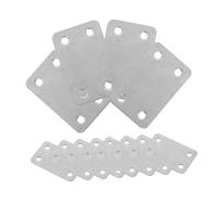 MAGICLULU 12 pièces Équerres Plates INOX Robustes Supports Droits pour Meubles Bois Fixation Stable et Facile Protection Angles Montage