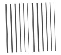 MAGICLULU 12 pièces Kit Réparation Canne à Tiges Fibre Solide Réparation Segment Cassé Connecteur Parties Adapté Eau Douce et Mer