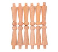 MAGICLULU 12 Pièces Massif Sculpté Décoratif Balustres Non Peints Style Européen pour Meubles Bar Meuble de Cuisine Porte Bouteilles
