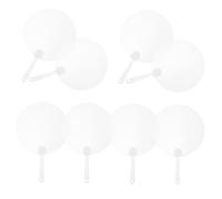 MAGICLULU 12 Pièces Mini Ventilateur DIY Fan De Peinture Vierge Amateurs De Graffitis De Bricolage Faire La Fête Fans Personnalisés Portables Artisanat De Fans Faveurs De Mariage Élégant PVC