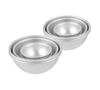 MAGICLULU 12 Pièces Moules à Gâteau Hémisphériques Aluminium de Moules Antiadhésifs pour Gâteaux et Pudding pour Desserts Diy et Bricolage