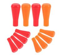 MAGICLULU 12 Pièces Pointes Souples en Caoutchouc pour Flèches, Embouts Émoussés Rouges et Orange, Remplacement Fiable pour Entraînement au Tir à l'arc et Clubs, des Risques de Blessures