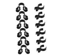 MAGICLULU 12 Pièces Porte-Bouteille De Bouteille De Fête Pince à De Vin Fiches De Sécurité pour Bougie Pinces à s d'eau Lumineuse Black Plastique