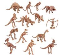 MAGICLULU 12 Pièces Squelettes De Dinosaures en Plastique, Figurines RéAlistes pour DéCoration Halloween Et ModèLes éDucatifs