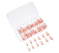 MAGICLULU 120pcs Faux Ongles à Presser Marron en Abs Effet Manucure Instantané Simple et Minimaliste Ongles Artificiels Amovibles pour Femmes et Filles