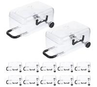 MAGICLULU 12pcs Mini Valise Boîte à Dragées Noire, Boîte Présent Facile à Transporter, Rangement Bonbons, Décoration Fête Thème Voyage