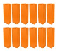 MAGICLULU 12pcs Paquet Présents pour Bouteilles de Vin Rouge en Papier Poignées en Corde, Paquet de Transport Décoratifs et Respirants pour Mariages et Dîners