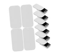 MAGICLULU 12pièces Boîtes Avec Couvercle Coulissant Boîtes Petites Portables Pour Rangement Bonbons Art Pilules Style Rétro Blanc Brillant