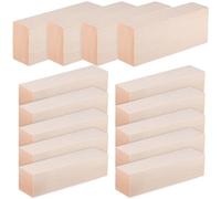 MAGICLULU 14 Pièces Bâtons de Bois Brut Beige, Lisses, sans Bavure, pour | Bois Non Teinté, Texture Visible, Usage Stable, Réparations Meubles, Lot Artisanal Polyvalent