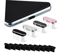 MAGICLULU 14 pièces Lot de Bouchons Anti-poussière Type-c Silicone et Aluminium Protection Compacte Ports USB Compatible Téléphones et Appareils Électroniques