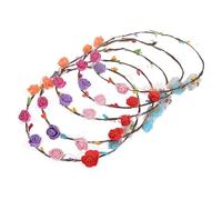 MAGICLULU 15 Pièces Guirlande Lumineuse Accessoire De Cheveux Pour Les Filles Couronne De Fleurs à Led Bandeau Qui Brille Dans Le Bandeau Réglable La Mariée Adulte Hawaii Électronique