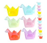 MAGICLULU 18 Pcs Mini Figurines de Grues Origami Lumineuses Sculptures Résine pour Décorations de Aquariums et Maisons de Poupées pour Petits avec Illumination Nocturne