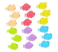 MAGICLULU 18pièces Mini Poissons Rouges Résine Phosphorescente Figurines Animaux Marins à Monter Soi-même pour Aquarium Ou Décoration De Bureau