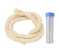 MAGICLULU 1ensemble Set de Prélèvement Salive Porcin Corde Coton Brins Résistant avec Flacon Étanche pour Détection Fièvre Africaine Vétérinaire et Recherche