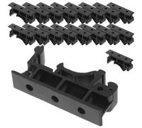 MAGICLULU 1ensemble Support de Montage Pcb pour Rail Din Clips Robustes pour Circuit Imprimé Maintien Sécurisé Installation Rapide et Lot de Noir