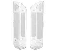 MAGICLULU 1paire Support Mural pour Ordinateur Portable sous Bureau Acrylique Transparent pour Tablettes et Claviers Jusqu à Épaisseur Fixation Adhésive ou Vissée Rangement Polyvalent