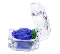 MAGICLULU 1Pc Boîte Rose Boîte Bijoux Eternels Étui Articles Ornement De Mariage Boîtes De Rangement Pétales Fleurs Amour Petite Amie Bouquet Décoration Roses Affichage Guirlande Plantes