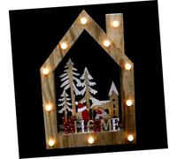 MAGICLULU 1pc Christmas The Wood House Decor Christmas Christmas House Wooden House