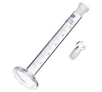 MAGICLULU 1pc Cylindre Gradué en Verre Épais avec Bouchon, Résistance Chimique et Haute Tolérance Thermique, pour Laboratoires Professionnels et Expériences Scolaires