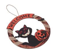 MAGICLULU 1Pc Halloween Numéro De Maison Joyeux Décor De Porte Extérieur Halloween Gnomes Festival Pendentif Décoration Halloween Couronnes pour Porte D'Entrée Plaque Fête Halloween