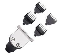 MAGICLULU 1pc Tête de Rasoir Électrique en Métal 4pcs Peignes, Accessoire Solide et Lavable pour Tondeuse à Barbe, Usage Domestique ou Salon Professionnel