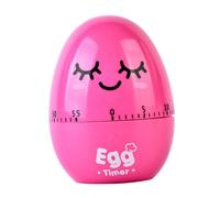 MAGICLULU 1pièce Minuteur De Cuisine Mécanique Œuf Minuterie Manuelle pour Cuisson des Œufs Cuisson Précise Et Rappel De Cuisine Rosy