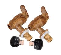 MAGICLULU 2 ensembles Accessoires pour Tonneau à Vin Vintage Robinets Imitation et Bouchons Plastiques Étanches Kit de Réparation pour Seau à Bière et Vin de Rechange pour Fûts de Bière et