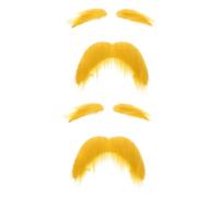 MAGICLULU 2 Ensembles Barbe Faux Sourcils Vieil Homme Sourcils Et Moustache Kit Fausse Moustache Vieil Homme Moustache Costume Sourcil Décor Décoratif Moustache Moustaches Auto-Adhésives