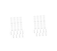 MAGICLULU 2 Ensembles Crochet De Sécurité des Rideaux Retenues De Rideaux Clips Stores Vertical Clip De Sécurité pour Store Enrouleur Clip De Support Aveugle Plastique Blanche 8 Pièces * 2
