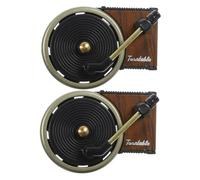 MAGICLULU 2 Ensembles Diffuseur pour Voiture Forme de Tourne Disque Rétro de Décoration Intérieure et Aromathérapie pour Automobiles