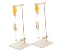 MAGICLULU 2 ensembles Kit de Poulies Physique pour Apprentissage Stem Modèle de Poulie DIY pour Expériences Scientifiques Accessoires Expérimentaux pour École Élémentaire