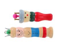 MAGICLULU 2 ensembles Kit Tricotin Français Bois Rouge et Blanc Outil DIY Pour Débutants Facile à Utiliser pour Bracelets Tressage de Fil et Projets Artisanaux Couleur Couleur Aléatoire