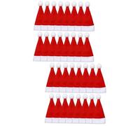 MAGICLULU 2 Ensembles Mini Chapeau De Père Noël Bandeau De Père Noël Chapeau De Accessoires De De Porte-Couverts Décoration De Table De Dîner De 25 pièces * 2