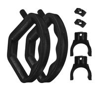 MAGICLULU 2 Ensembles Poignées de Repose-pieds pour Fauteuil Roulant Pa | Bloc de Fixation, Installation Facile, Limite le Desserrage Vibrations, pour Repose-pied de Fauteuil