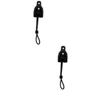 MAGICLULU 2 Ensembles Polyvalent Ajustable Rideaux Bretelles Ancre de Cordon extérieur Store fenêtre intérieur Fixe Rope looping pièces d'ombre Accessoires pour Stores enrouleurs Métal Brown