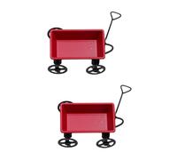 MAGICLULU 2 Ensembles Remorque Miniature pour Maison De Poupées De Accessoires Décoratifs pour Aménagement De Miniature pour Créer Une Ambiance Réaliste Votre Univers De Poupées 2 Pièces * 2