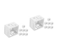 MAGICLULU 2 Ensembles Support De Volet Ajustable Universel Partie Robuste Stores pour Fenêtres Petit Stores Occultants Vertical Remplacement Abdos Blanche 8 Pièces * 2
