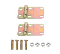 MAGICLULU 2 jeux de charnières pour couvercle de poubelle : kit de remplacement avec vis de fixation - charnières de couvercle anti-poussière - supports de réparation pour poubelles municipales -