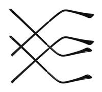 MAGICLULU 2 Paires Branches de Lunettes de Remplacement en Métal Noir, Lot | Design, Installation Facile, Confort au Porter, Pièces pour Réparation et Remplacement des Montures