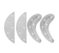MAGICLULU 2 Paires Patch de Réparation Talon Métal pour Coussinets de Semelle Robustes Protection Usure Remplacement Facile Lot