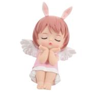 MAGICLULU 2 Pcs Annie Gâteau Décoration Figurine Jouets De Bureau Mini Jouet Fille Baptême Gâteau Toppers Dessin Animé Ange Princesse Décorations Miniature Figure Anniversaire Gâteau