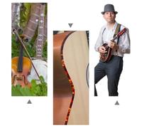 MAGICLULU 2 Pièces Bandes de Reliure Abs Imitation Écaille pour Guitare et Basse Protection Bordure pour Réparation et Fabrication DIY Kit Polyvalent Compatible Ukulélé et Mandoline