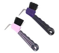 MAGICLULU 2 Pièces Brosse de Toilettage pour Chevaux Poils Rigides en Pp et Tpe, Outil de Nettoyage de Sabots pour Usage Quotidien en Équitation Couleur Aléatoire